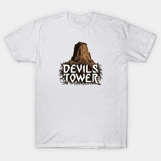 Devils Tower Wyoming T-Shirt by Perspektiva